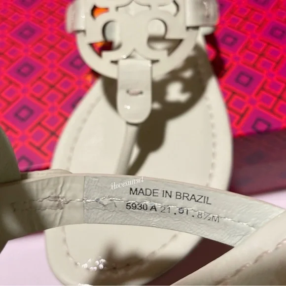 {Tory Burch} Meadow Mist Miller Sandals - Naplak Leather - Picture 3 of 6